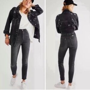 Wrangler Wriggler 612 High Rise Skinny Jeans Denim Cowgirl Dark Wash Size 30x28